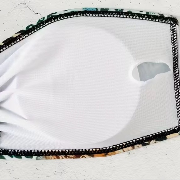 Leopard Zebra Print Bandeau Side Tie Bikini Set - Picture 4 of 8